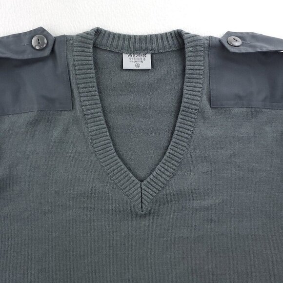 Austrian Army Sweater Vintage Military Wool Blend 2000s "5/108" Men's Large - Picture 9 of 11